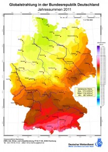 Globalstrahlung 2011