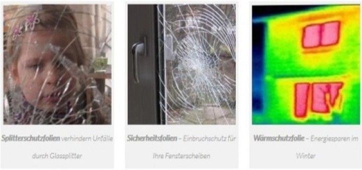Glasfolien für Fenster