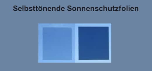 photochrome-selbsttönende Sonnenschutzfolien